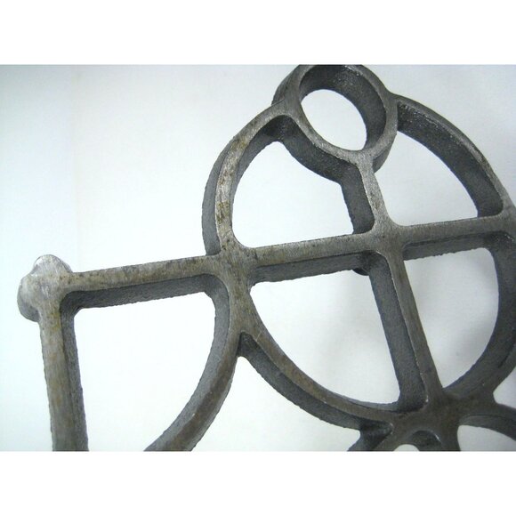 Dansk Cast Iron Decorative Trivet Geometric Design Vintage - Picture 7 of 9